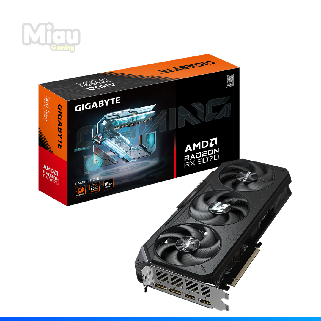 9070XT TARJETA DE VIDEO RADEON RX 9070 GIGABYTE GAMING OC 16GB - Imagen 1