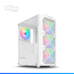 CASE ENKORE ENK 5002W RGB 4 FANS WHITE S/FUENTE