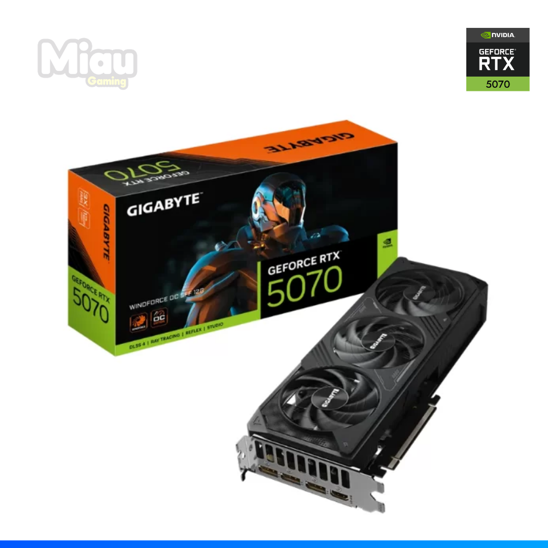 TARJETA GRAFICA RTX 5070 12GB GIGABYTE WINFORCEE TARJETA GRAFICA RTX 5070 12GB GIGABYTE WINFORCE - Imagen 1